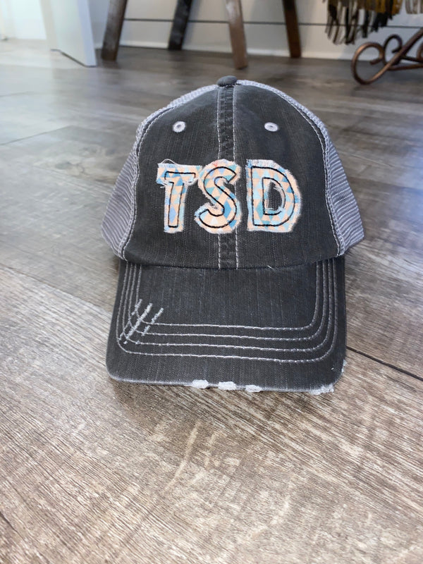 The Southern Decorista Initial Hat - Fabric patch - thesoutherndecorista