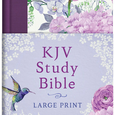 KJV Bible Hummingbird Lilacs Large Print