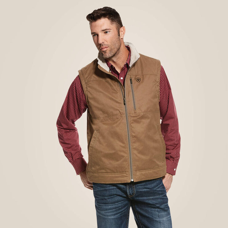 Grizzly Canvas Vest in Cub