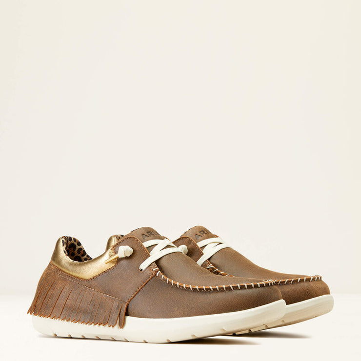 Ariat Hilo Fringe Shoes in Brown Bomber