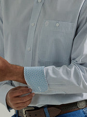 Wrangler® George Strait Collection One Pocket Long Sleeve Shirt - Blue