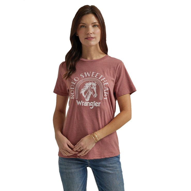 Wrangler Women's Tee in Withered Rose