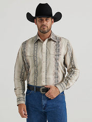 Men's Checotah Snap Shirt in Grey Fade