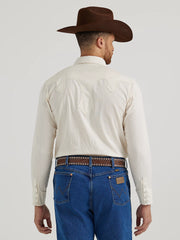 Wrangler Rodeo Ben Western Snap Shirt in Ivory