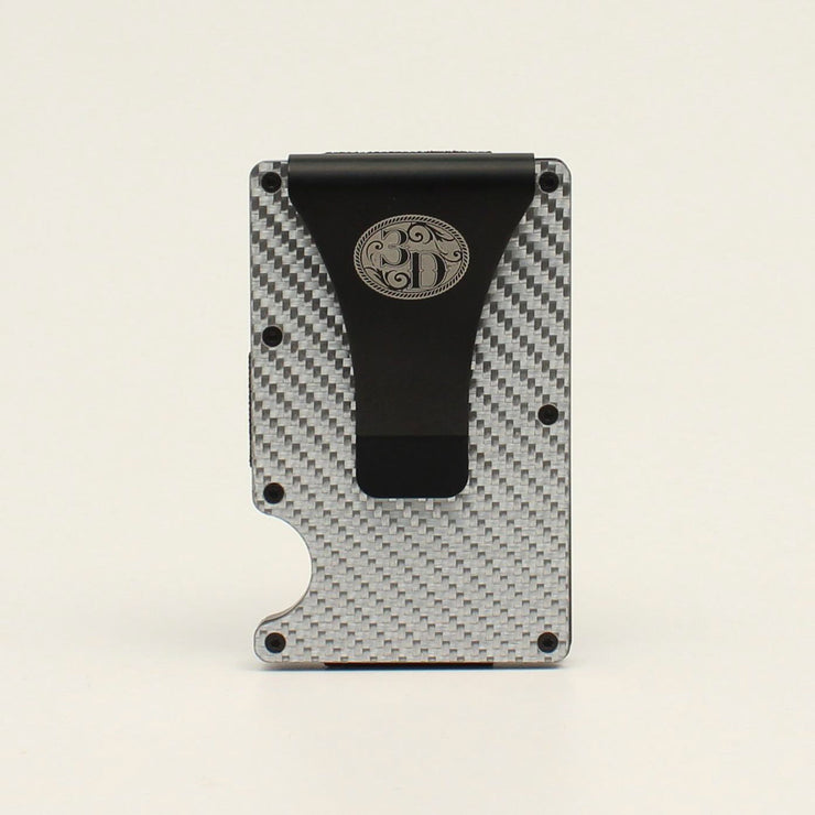 3D Mens Wallet in Woven Grey