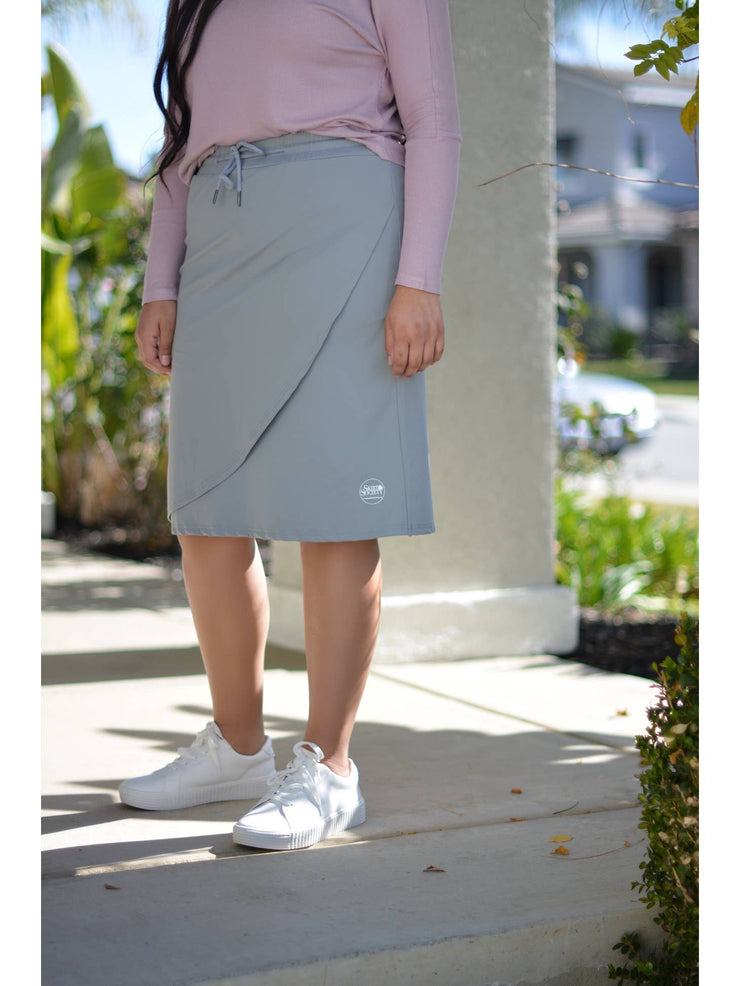 Dominica Faux Wrap Athletic Skirt