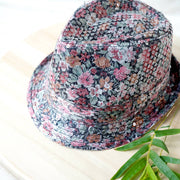 Floral Print Fedora Hat