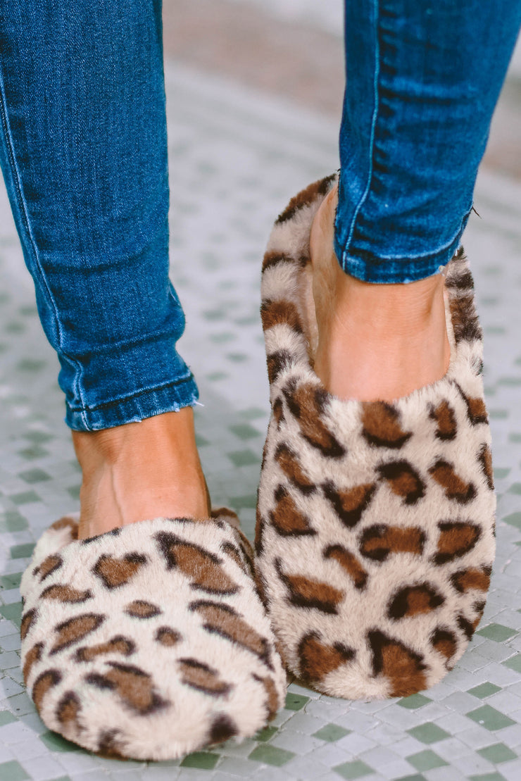 Leopard House Slippers