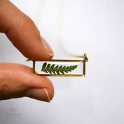 Fern Minimalist Bar Necklace