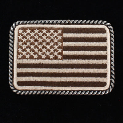 Belt Buckle Ariat US Flag Patch