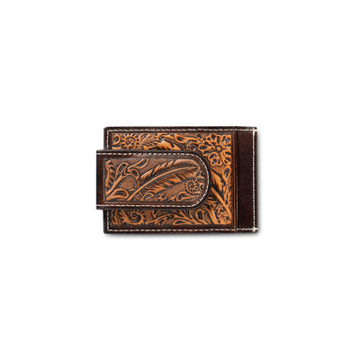 Ariat Money Clip in Embossed Feather