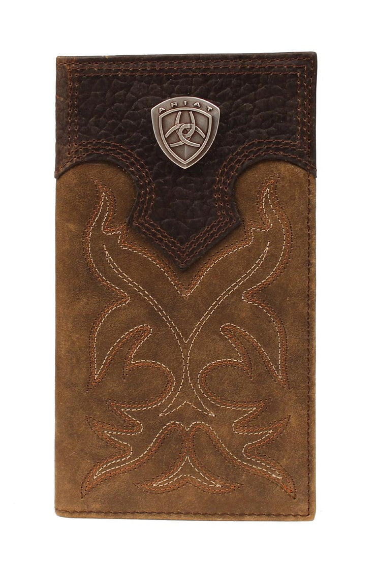 Ariat Rodeo Wallet in Shield Concho Medium Brown
