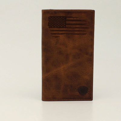 Ariat Rodeo Wallet in Distressed USA Flag