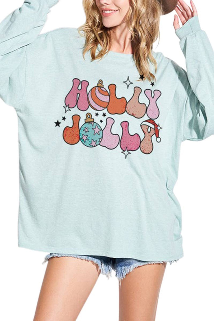 Holly Jolly Oversized Top