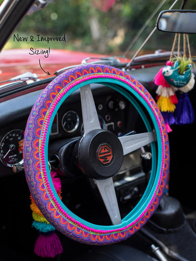 Steering Wheel Cover Rainbow