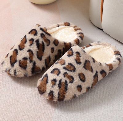 Leopard House Slippers