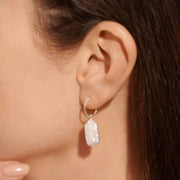 A Little Lumi Pearl Hoop Earrings