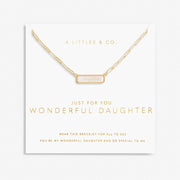 A Little Necklace 'Wonderful Daughter'