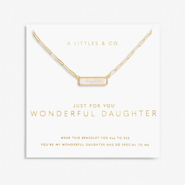 A Little Necklace 'Wonderful Daughter'