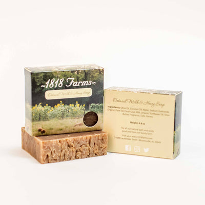 1818 Farms Hand Crafted Soap - Oatmeal Milk and Honey