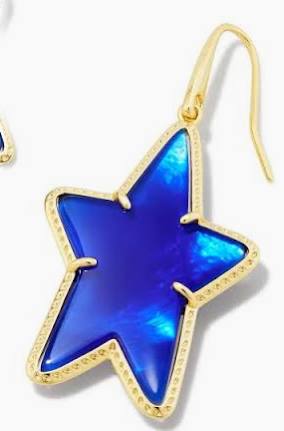 Ada Gold Star Drop Earrings