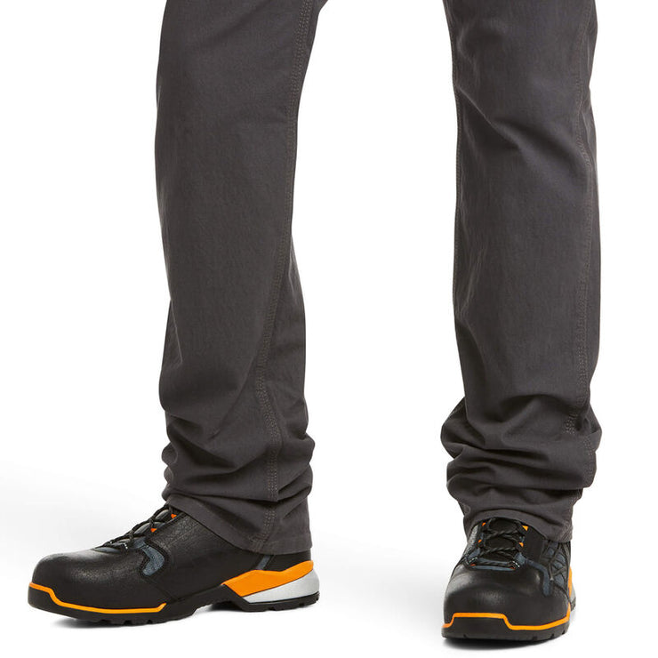 Ariat Men's Rebar M4 Low Rise DuraStretch Stackable Straight Leg Pant in Rebar Grey