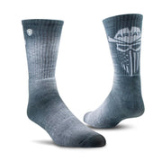 Ariat Socks in Men's Incognito Graphic Crew Work 2 Pair in Grey/Green