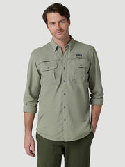ATG By Wrangler™ Men's Angler Long Sleeve Shirt in Dried Sage