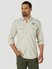 ATG By Wrangler™ Men's Angler Long Sleeve Shirt in Pelican