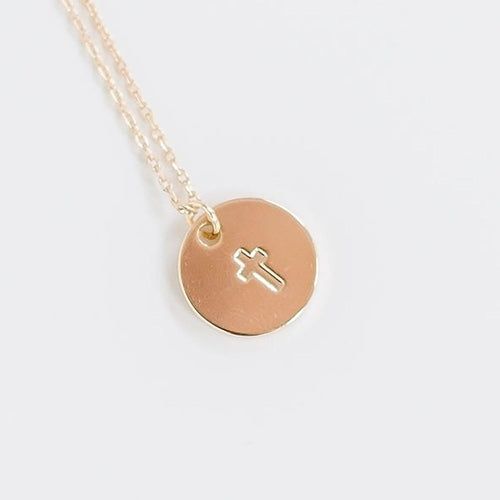 Mary Square Scripture Necklace