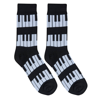 Piano Keys - Mens Crew - Crazy Socks