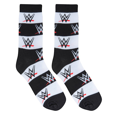WWE Logo - Mens Crew - Crazy Socks