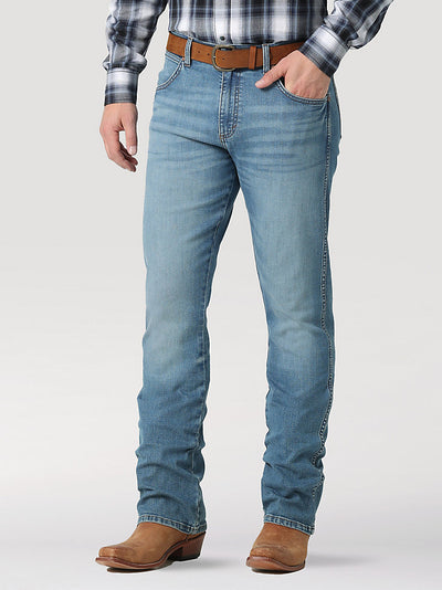 Men's Wrangler Retro Slim Fit Bootcut Jean in Tobacco