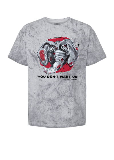 You Don't Want Us Tee in Smoke