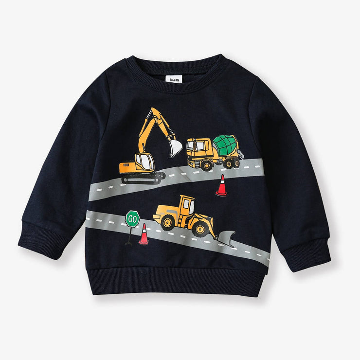 Youth Vehicle Excavator Pullover