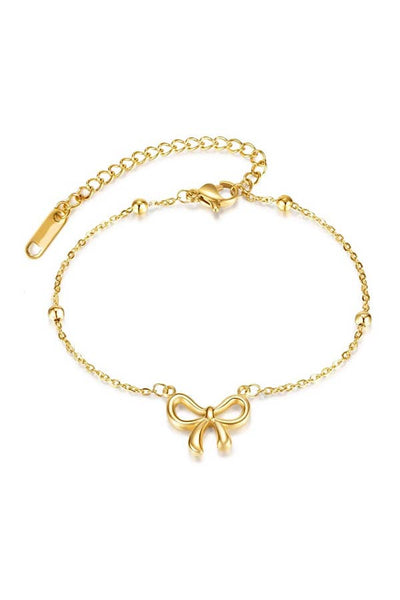 Small Gold Bow Bracelet