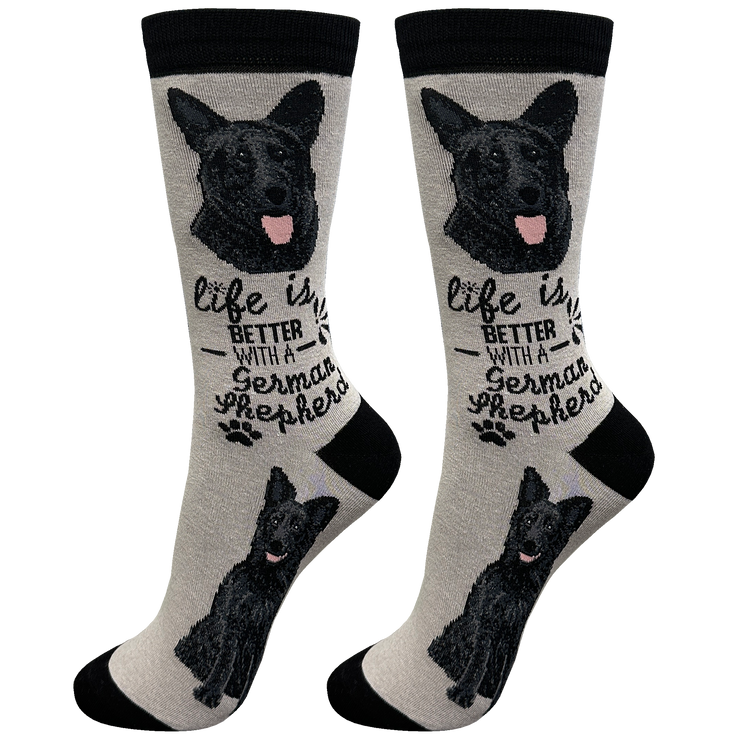Cool Socks Black German Shepherd