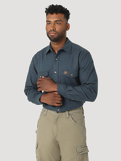 Wrangler® Riggs Workwear® HW Flannel Shirt - Midnight Navy