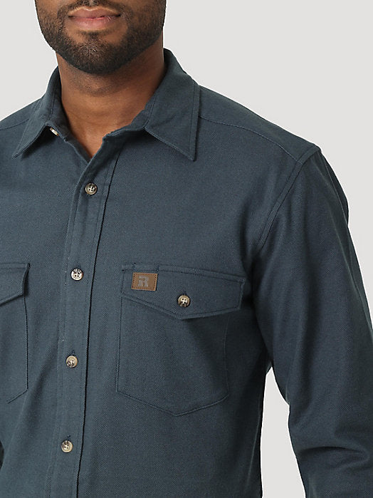 Wrangler® Riggs Workwear® HW Flannel Shirt - Midnight Navy
