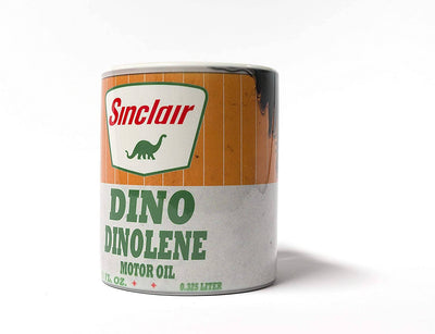 Coffee Mug Sinclair Dino Dinolene Motor Oil Can