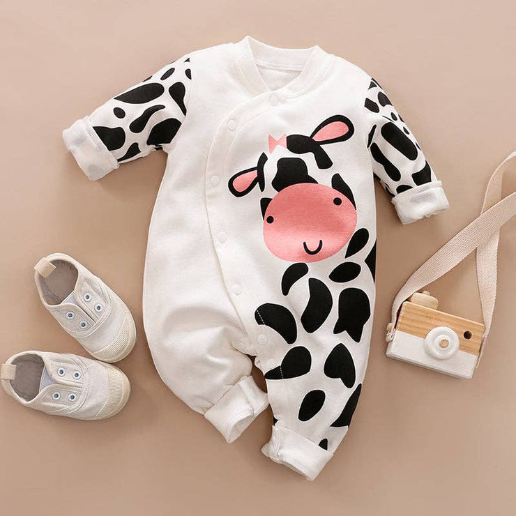 Baby Cow Print Jumpsuit