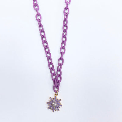 Daisy Lavender Necklace