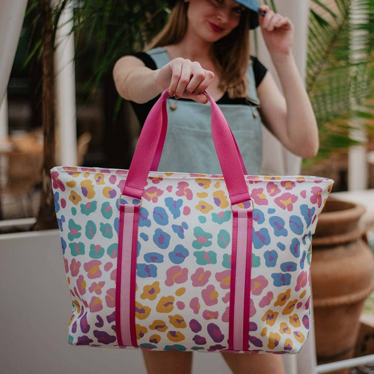 Multi-Colored Leopard Tote Bag