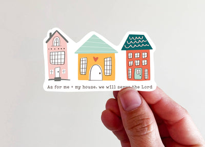 Vinyl Sticker - As for me and my house