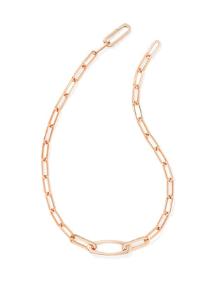 Kendra Scott Adeline Chain Necklace in Rose Gold