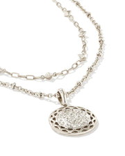 Harper Multi Strand Necklace in Silver